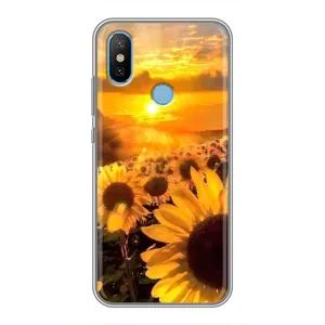 Чохол з Квітами для Xiaomi Mi6X (поле соняшників)