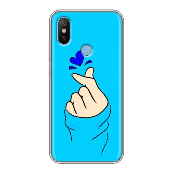 Чехол с рисунком «Сердце на синем» для Xiaomi Mi6X Чехол с рисунком «Сердце на синем» для Xiaomi Mi6X