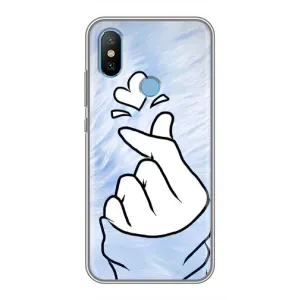Чехлы (Знак сердечка) на Xiaomi Mi6X (Сердечка знак)