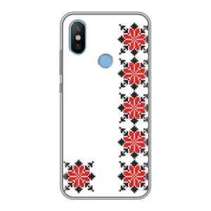 Силиконовый Чехол на Xiaomi Mi6X с картинкой Вышиванки (Силуэт вышиванки)