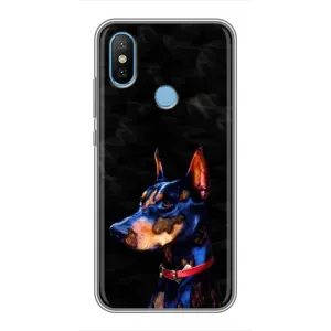 Бампер для Xiaomi Mi6X з картинкою "Песики" (Собака Мопсік)