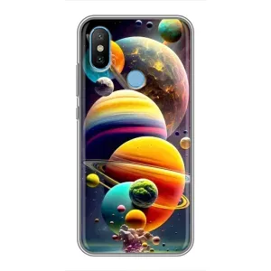 Чохол (ТПУ) з планетами на Xiaomi Mi6X (Сонячна система)