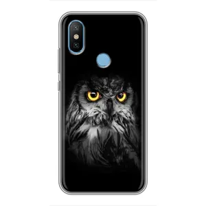 Чохли з принтом СОВИ для Xiaomi Mi6X (Сова на чорному)
