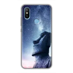 Силиконовые Чехлы (смешные стикеры) для Xiaomi Mi6X (Статуя)