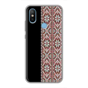 Силиконовый Чехол на Xiaomi Mi6X с картинкой Вышиванки (Стильная вишиванка)