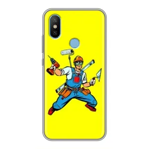 Силіконовий бампер (Працівники) на Xiaomi Mi6X (Будівельник)