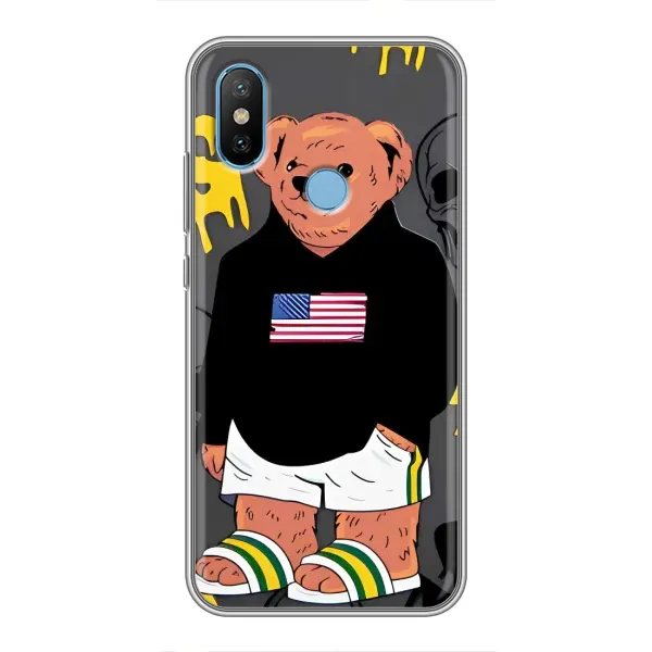 Чехол с рисунком «Teddy USA» для Xiaomi Mi6X