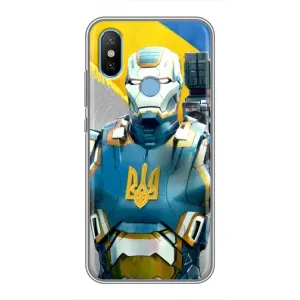 Силиконовый Чехол на Xiaomi Mi6X (Я-Украина) (Украинский робокоп)