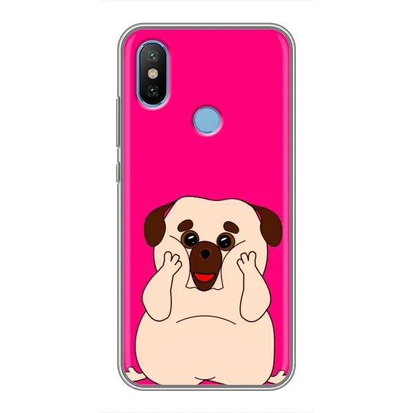 Чехол с рисунком «Веселый Мопсик» для Xiaomi Mi6X Чехол с рисунком «Веселый Мопсик» для Xiaomi Mi6X
