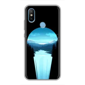 Летний Чехол на Xiaomi Mi6X (Синий Водопад)