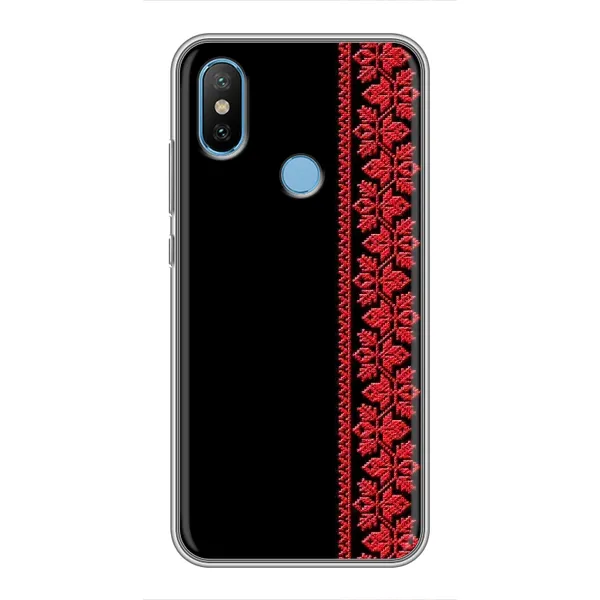 Чехол с рисунком «Вышиванка на черном» для Xiaomi Mi6X Чехол с рисунком «Вышиванка на черном» для Xiaomi Mi6X