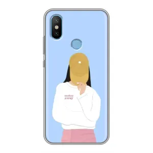 Силіконовый Чохол на Xiaomi Mi6X з картинкой Модных девушек (Жовта кепка)