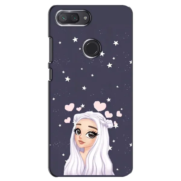 Чехол с рисунком «Девушка и сердечки» для Xiaomi Mi 8 Lite