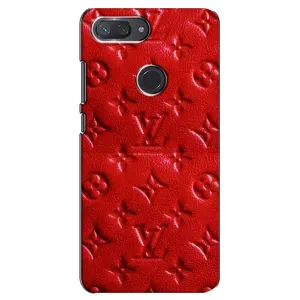 Текстурний Чохол Louis Vuitton для Сяомі Мі 8 Лайт (Червоний ЛВ)