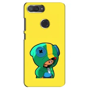 Чехол Бравл Старс для Xiaomi Mi 8 Lite (Леон (LEON))