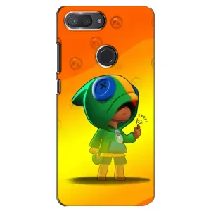 Чехол Бравл Старс для Xiaomi Mi 8 Lite (LEON в кофте)