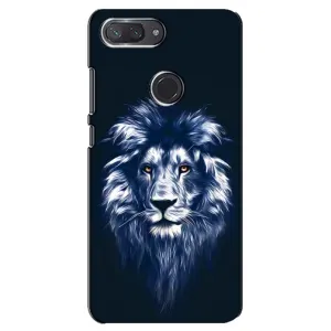 Чохол з картинкою на Xiaomi Mi 8 Lite (Лев – синій)