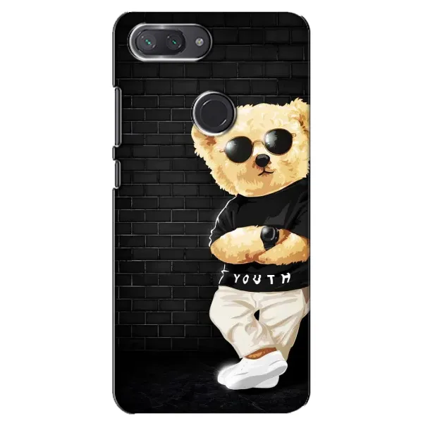 Чехол с рисунком «Мишка в очках» для Xiaomi Mi 8 Lite