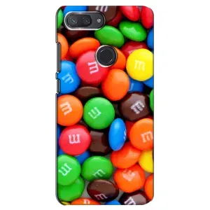 Чехол с изображением вкусной еды для Xiaomi Mi 8 Lite (Разноцветные M&M'S)