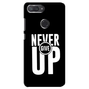 Силіконовый Чохол на Xiaomi Mi 8 Lite з картинкою НАЙК (Never Give UP)