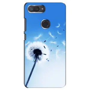Силиконовый Чехол с одуванчиками на Xiaomi Mi 8 Lite (Одуванчик на голубом)