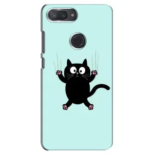 Силіконовий чохол з котиком для Xiaomi Mi 8 Lite (Падаючий кіт)