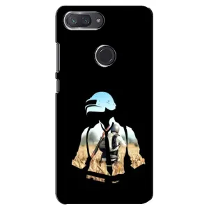 Силиконовый чехол с картинкой "Герой Pubg" на Xiaomi Mi 8 Lite (Пубг мен)