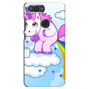 Чехол Unicorn на Xiaomi Mi 8 Lite (Радуга единорожка)