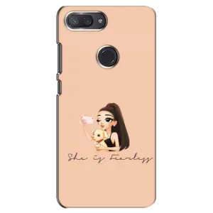 Силиконовый Чехол на Xiaomi Mi 8 Lite с картинкой Стильных Девушек (С собакой)