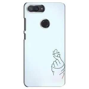 Чохол (Знак сердечка) для Xiaomi Mi 8 Lite (Сердечко на блакитному)