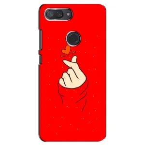 Чохол (Знак сердечка) для Xiaomi Mi 8 Lite (Сердечко на червоному)