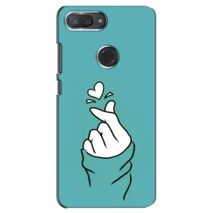 Чохол (Знак сердечка) для Xiaomi Mi 8 Lite (Сердечко на бірюзовому)