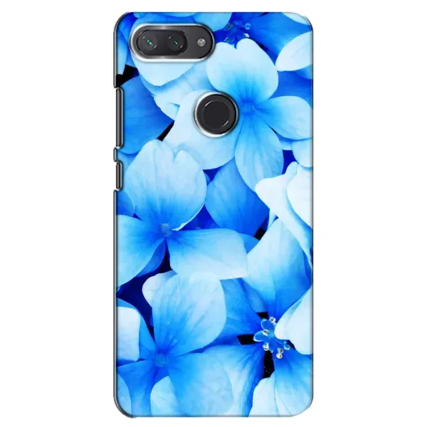 Чехол с рисунком «Синие цветы» для Xiaomi Mi 8 Lite Чехол с рисунком «Синие цветы» для Xiaomi Mi 8 Lite