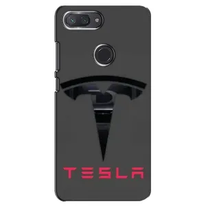 Силіконовий бампер з картинкою машини на Xiaomi Mi 8 Lite (Logo TESLA)