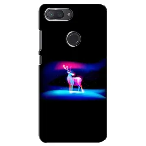 Силиконовый бампер с картинкой животных для Xiaomi Mi 8 Lite (Яркий олень)