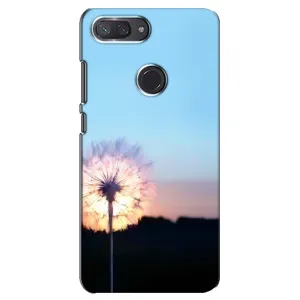 Силиконовый Чехол с одуванчиками на Xiaomi Mi 8 Lite (Закат с одуванчиком)