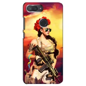 ЗСУ Чехлы (TPU) для Xiaomi Mi 8 Lite (Женщина солдат)