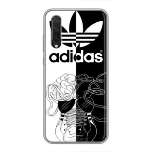 Чохол с стилі "Адідас" для Сяомі Мі 9 Лайт (Adidas шнурки)