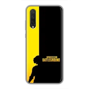 Чехол (TPU) с картинкой "Лого Пабг" на Сяоми Ми 9 Лайт (Battlegrounds)