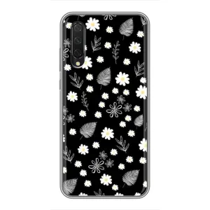 Чехлы с тематикой "ЦВЕТЫ" на Xiaomi Mi 9 Lite (цветение на чорном)