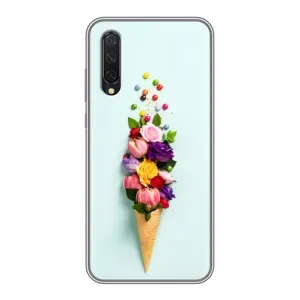 Чехлы с тематикой "ЦВЕТЫ" на Xiaomi Mi 9 Lite (Цветок-мороженное)