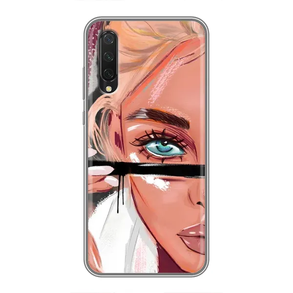 Чехол с рисунком «Девушка и ресницы» для Xiaomi Mi 9 Lite Чехол с рисунком «Девушка и ресницы» для Xiaomi Mi 9 Lite