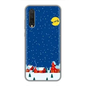 Силіконовий бампер на різдво для Xiaomi Mi 9 Lite (Місто в снігу)