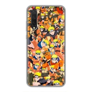 Чехлы с принтом Наруто на Xiaomi Mi 9 Lite (Коллаж Наруто)