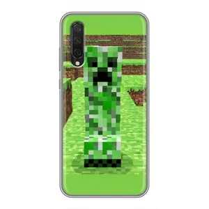 Чехлы для Xiaomi Mi 9 Lite (Персонажи Майн Крафт) (Крипер 2)