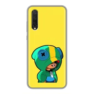 Чехол Бравл Старс для Xiaomi Mi 9 Lite (Леон (LEON))