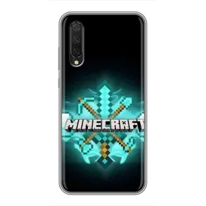 Чехол майнкрафт для Xiaomi Mi 9 Lite (MineCraft 2)