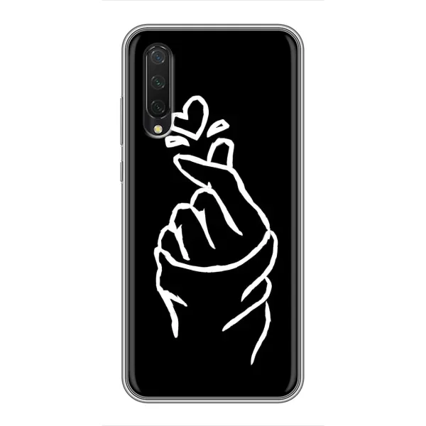 Чехол с рисунком «Сердце на черном» для Xiaomi Mi 9 Lite Чехол с рисунком «Сердце на черном» для Xiaomi Mi 9 Lite