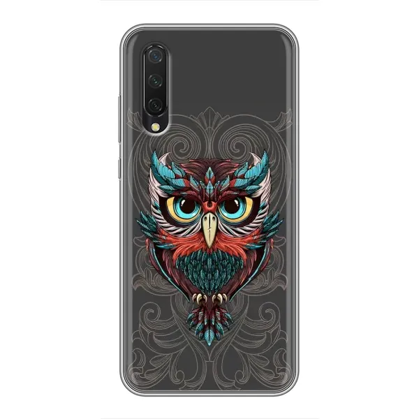 Чехол с рисунком «Сова на сером» для Xiaomi Mi 9 Lite Чехол с рисунком «Сова на сером» для Xiaomi Mi 9 Lite