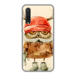 Чехлы с принтом СОВЫ для Xiaomi Mi 9 Lite (Сова в шапке)